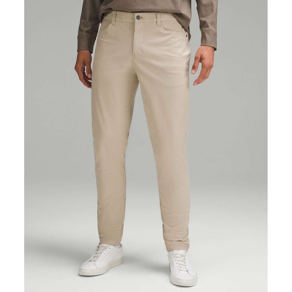 Lululemon ABC Slim-Fit Pants in Beige Men 29x25.5 Warpstreme Stretch LM5AQQS